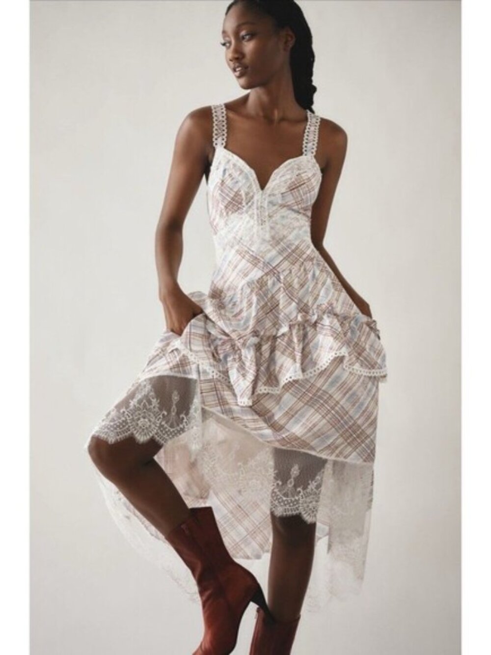 Anthropologie The Bobbi Tiered Midi Dress - Picture 2 of 11